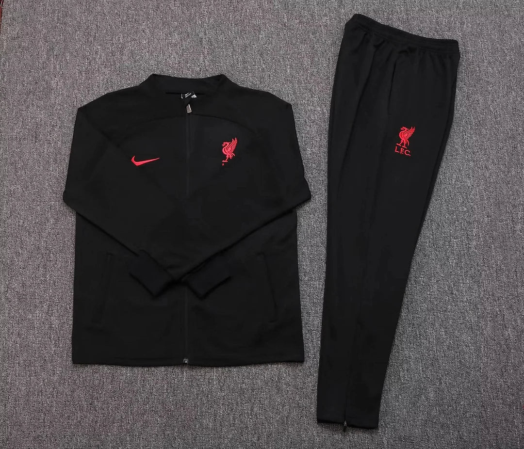 Liverpool Full-Zip Tracksuit Black