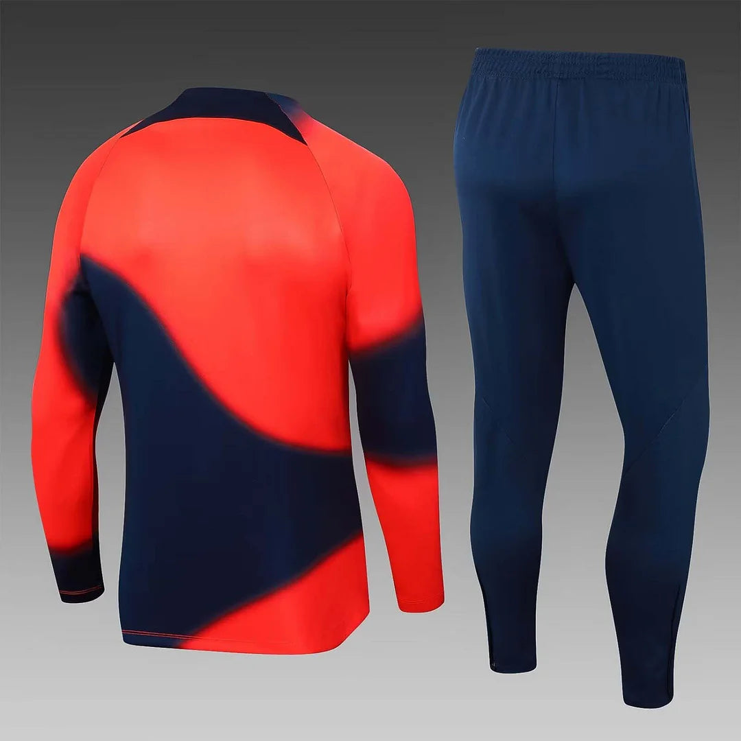 PSG 23/24 Half-Zip Tracksuit Orange/Red