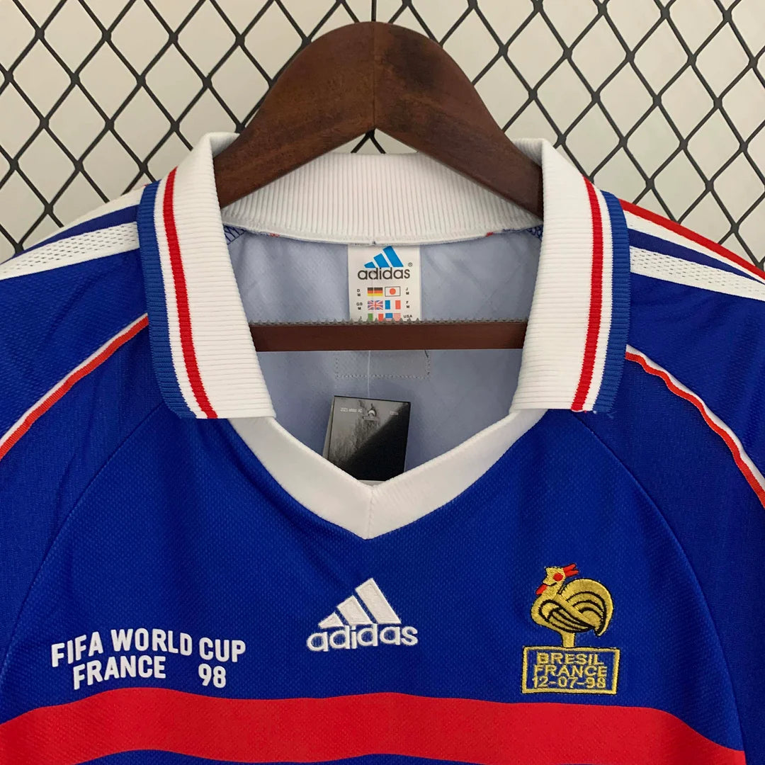 France Retro 1998 Long Sleeve Home Kit