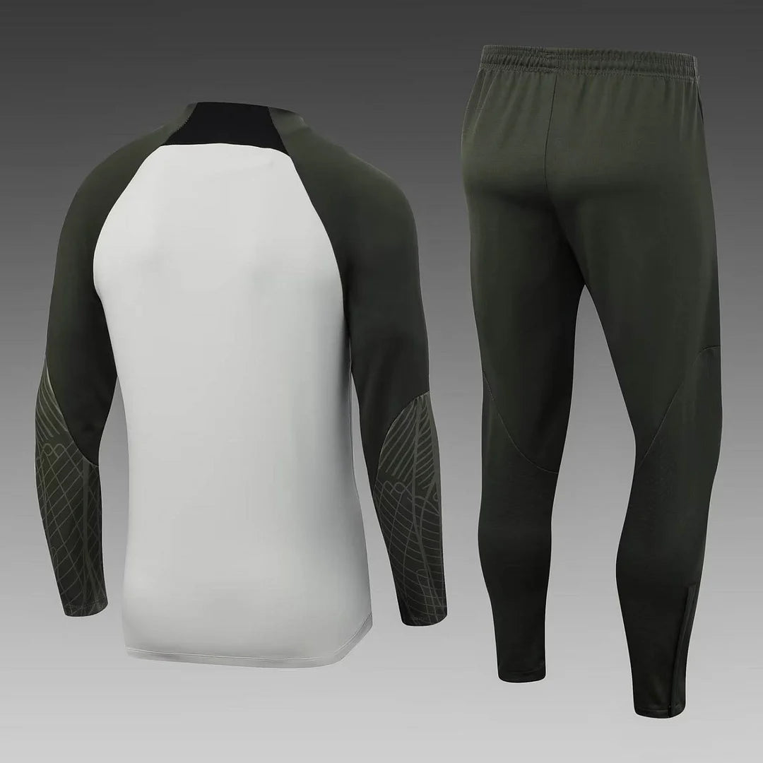 Barcelona 22/23 Half-Zip Tracksuit Grey