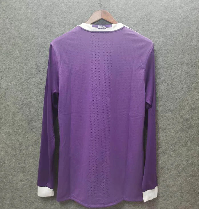 Real Madrid Retro 16/17 Long Sleeve Away Kit