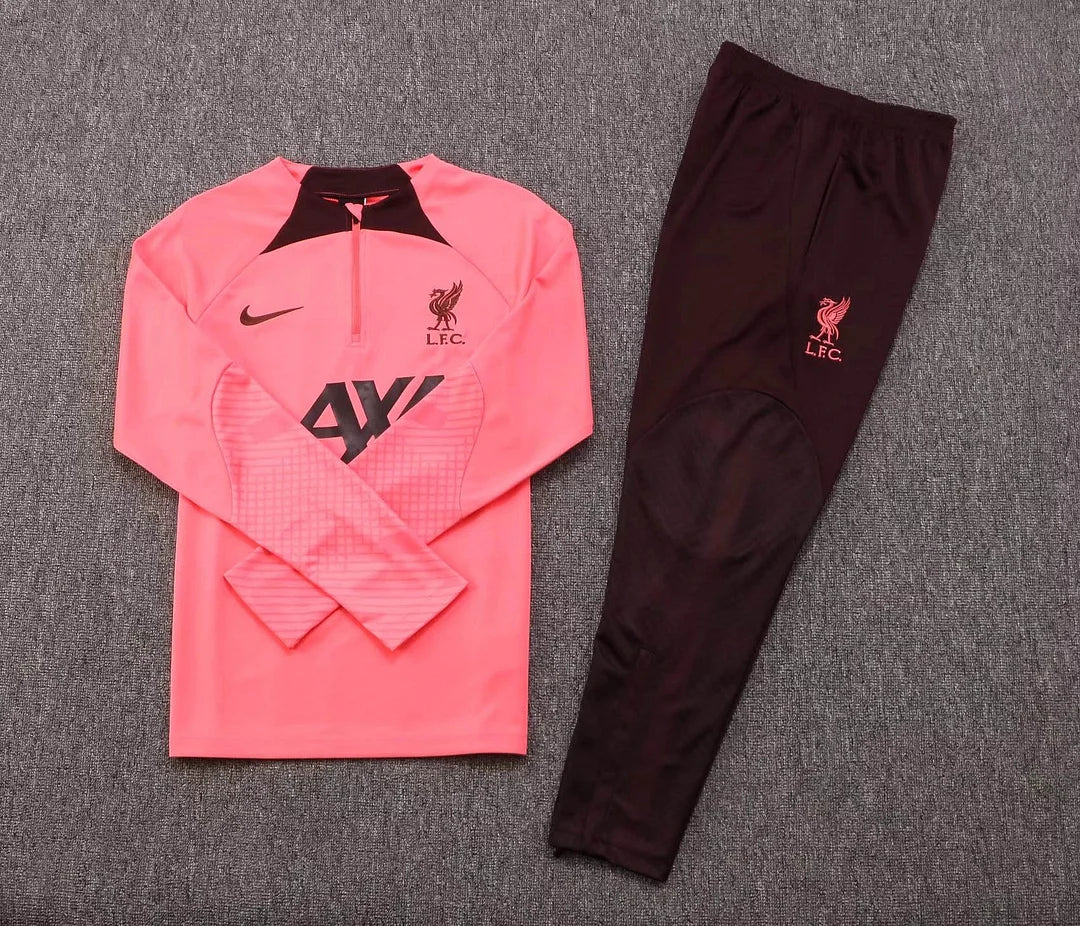 Liverpool Half-Zip Tracksuit Pink