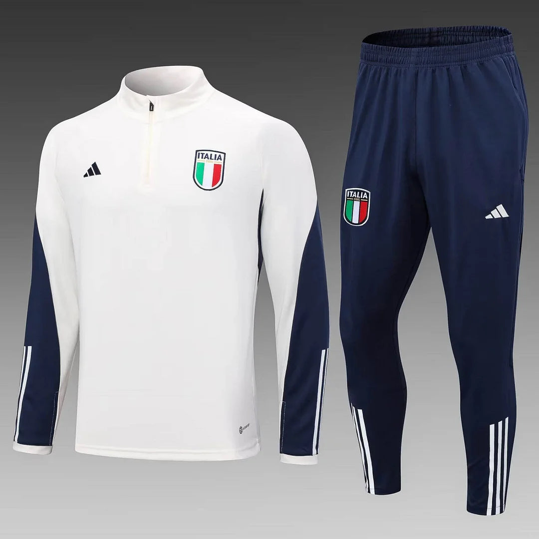 Italy 2023 Half-Zip Tracksuit White