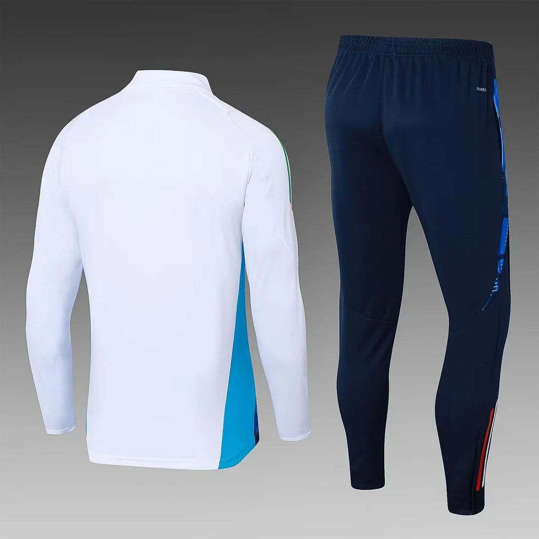 Italy 2024 Half-Zip Tracksuit White