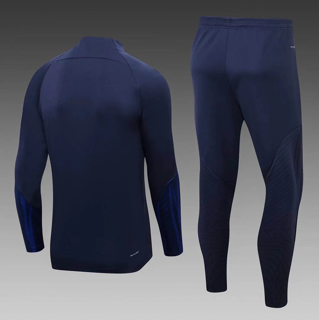 France Half-Zip Tracksuit Royal-Blue