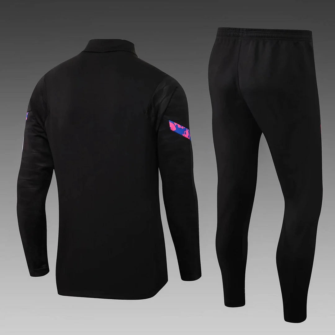 Barcelona 21/22 Half-Zip Tracksuit Black