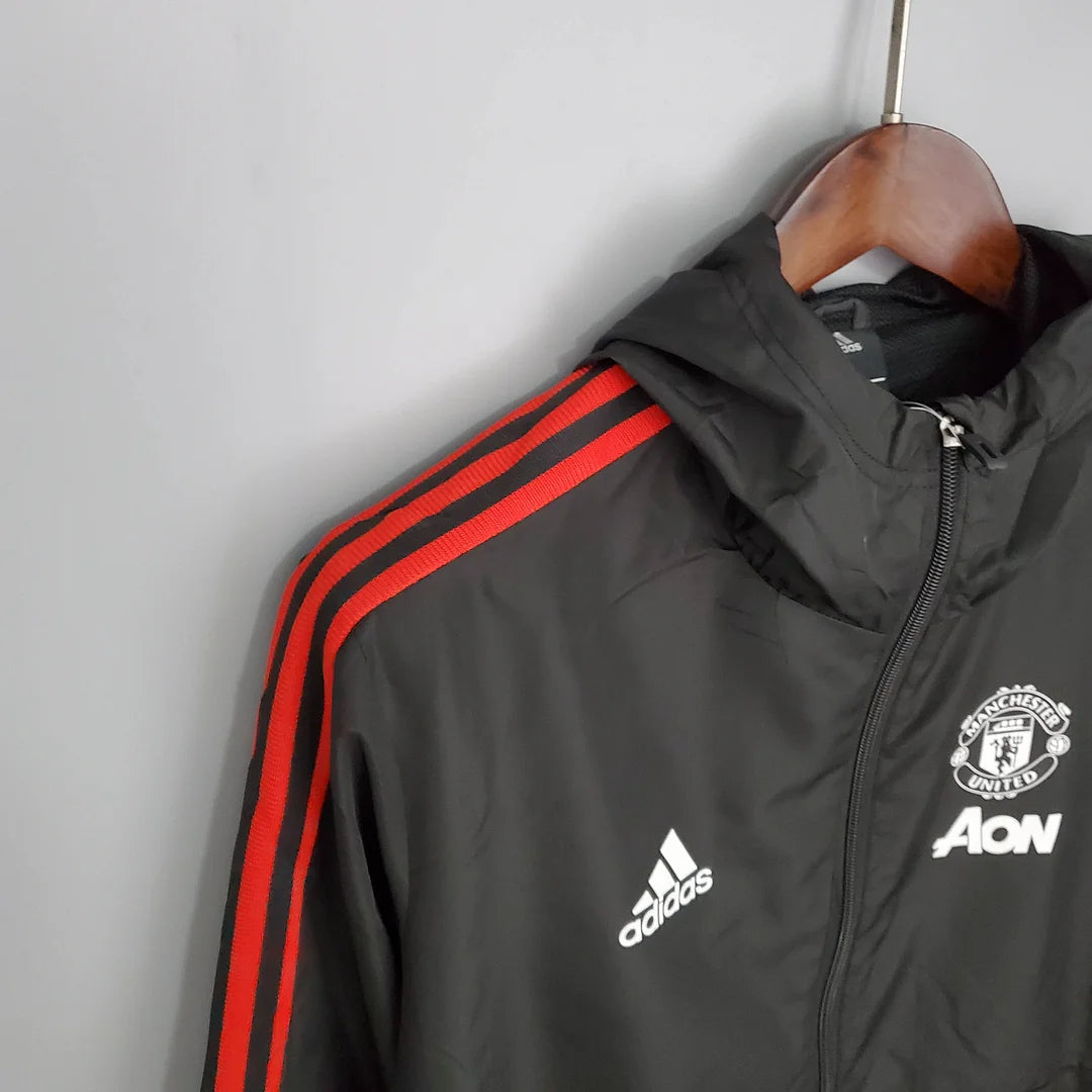 Manchester United Windbreaker Black/Red