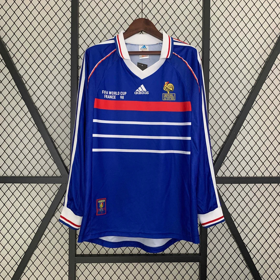 France Retro 1998 Long Sleeve Home Kit