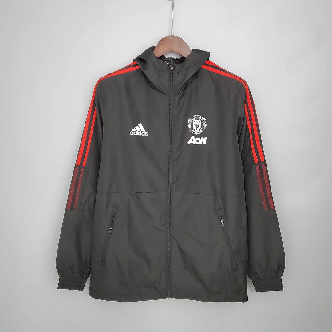 Manchester United Windbreaker Black/Red