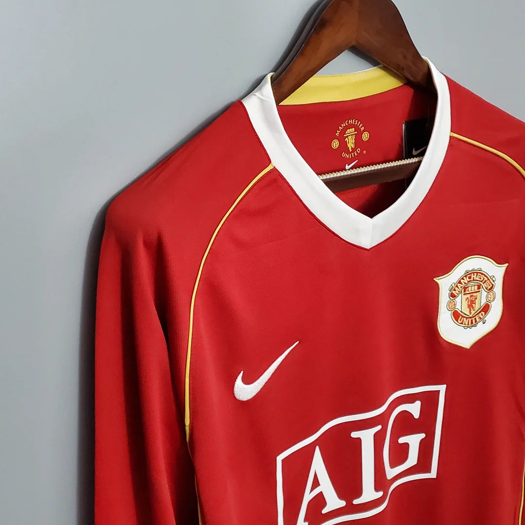 Manchester United 2006/2007 Retro Longsleeve Home Kit