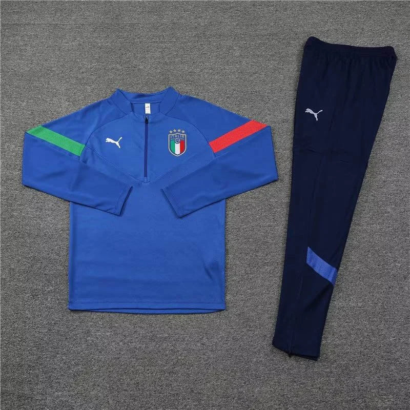 Italy 2022 Half-Zip Tracksuit Blue