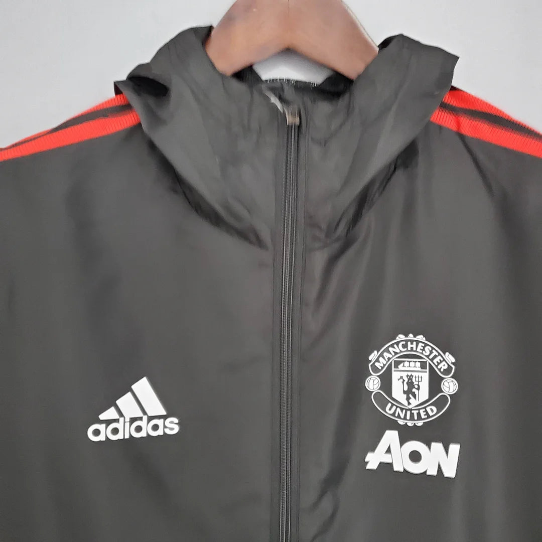 Manchester United Windbreaker Black/Red
