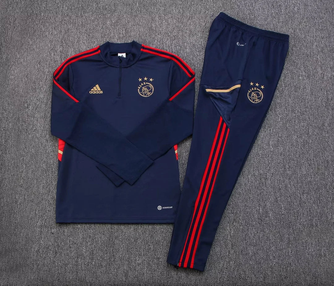 Ajax 22/23 Half-Zip Tracksuit Dark Blue