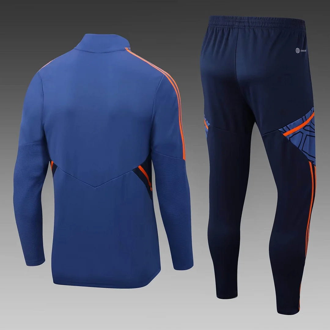 Manchester United Half-ZIp Tracksuit Blue