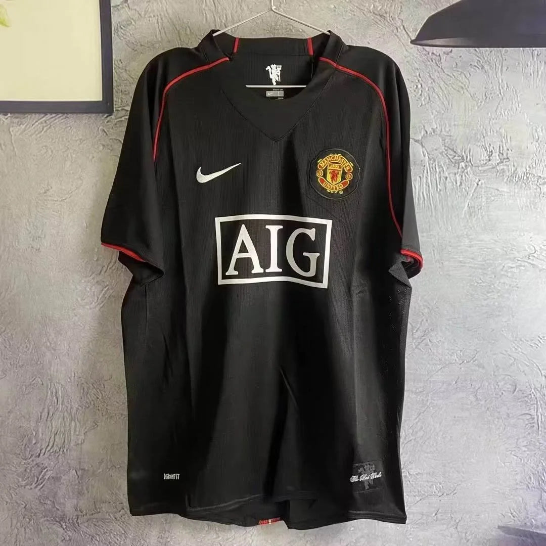 Manchester United 2007/2008 Retro Kit Black