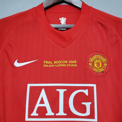 Manchester United 2007/2008 Retro Champions League Final Home Kit