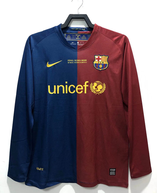 Barcelona Retro 08/09 Long Sleeve Home Kit