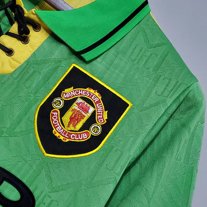 Manchester United 1992/1993 Retro Kit Yellow/Green