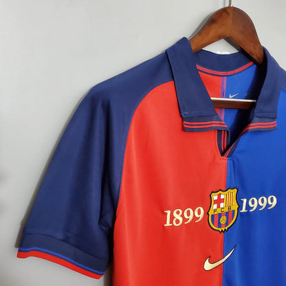 Barcelona Retro 1999/2000 Home 100th Anniversary Kit