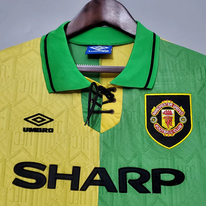 Manchester United 1992/1993 Retro Kit Yellow/Green