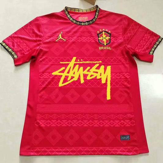 Brazil X Stussy X AJ Red Jersey
