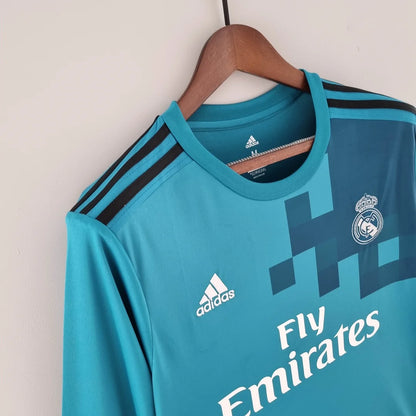 Real Madrid Retro 17/18 Long Sleeve Third Kit