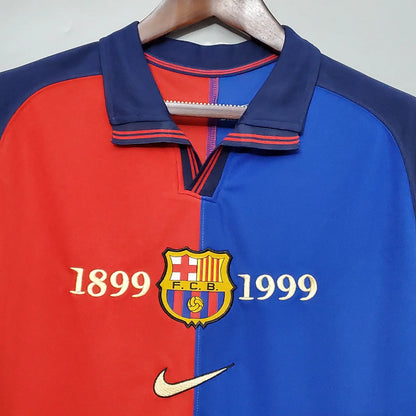Barcelona Retro 1999/2000 Home 100th Anniversary Kit