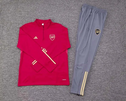 Arsenal 23/24 Half-Zip Tracksuit Red