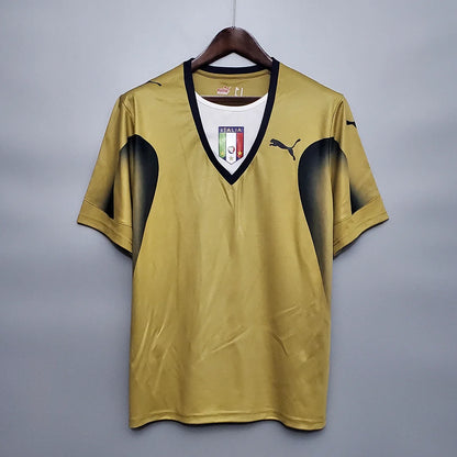 Italy Retro 2006 Goalkeeper Kit Gold