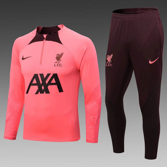Liverpool Half-Zip Tracksuit Pink