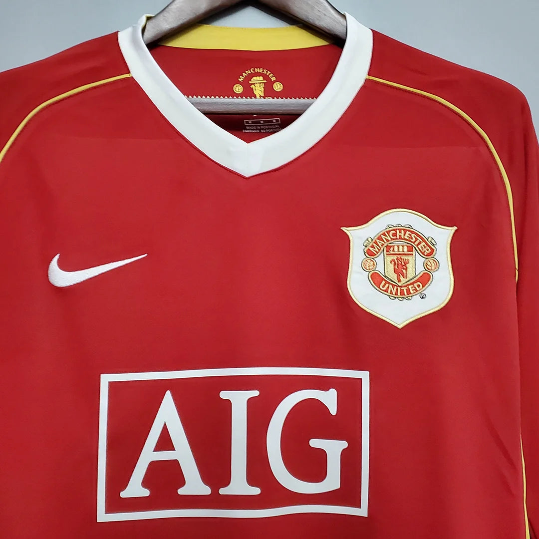 Manchester United 2006/2007 Retro Longsleeve Home Kit