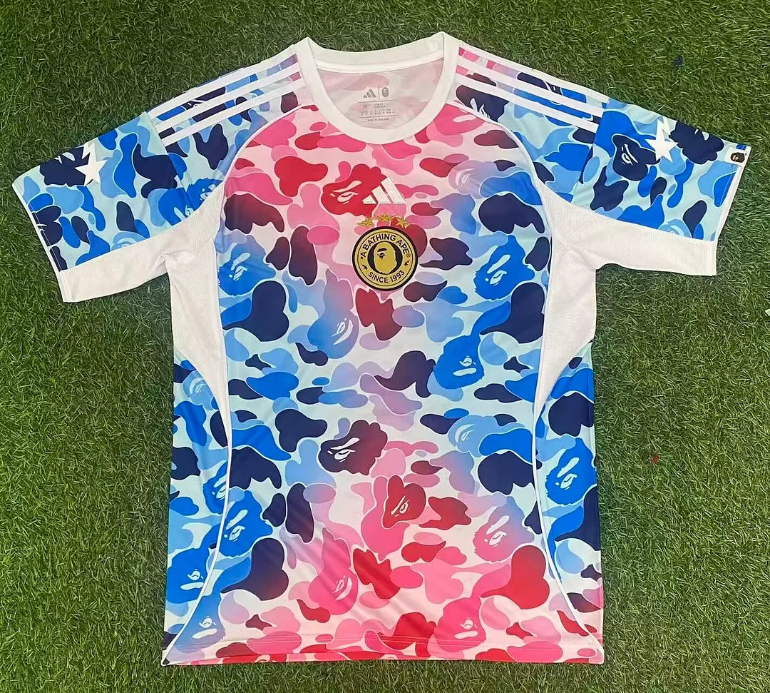 BAPE Adidas Red/Blue Jersey
