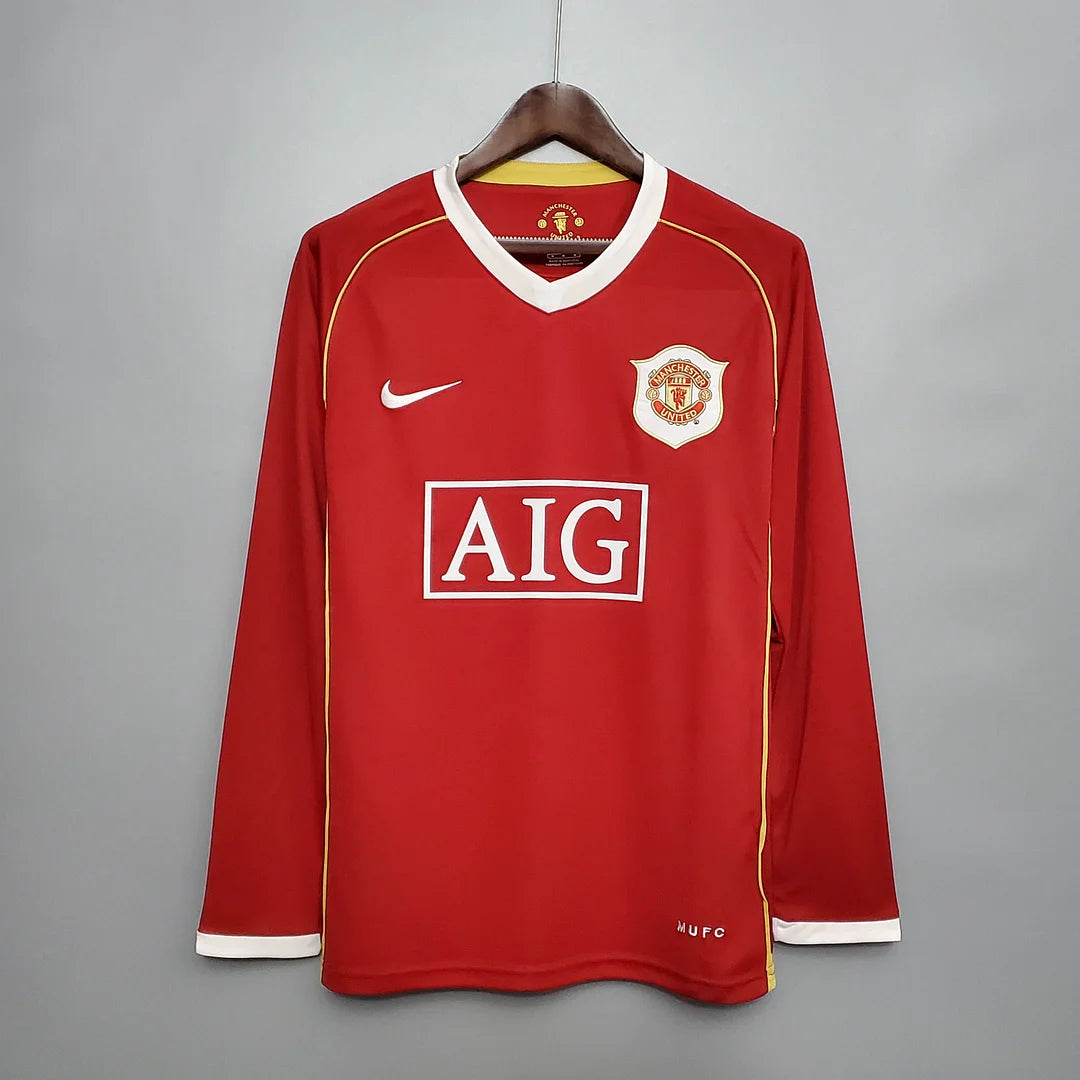 Manchester United 2006/2007 Retro Longsleeve Home Kit