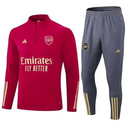 Arsenal 23/24 Half-Zip Tracksuit Red