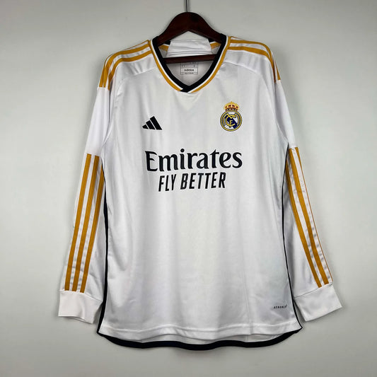 Real Madrid 23/24 Long Sleeve Home Kit