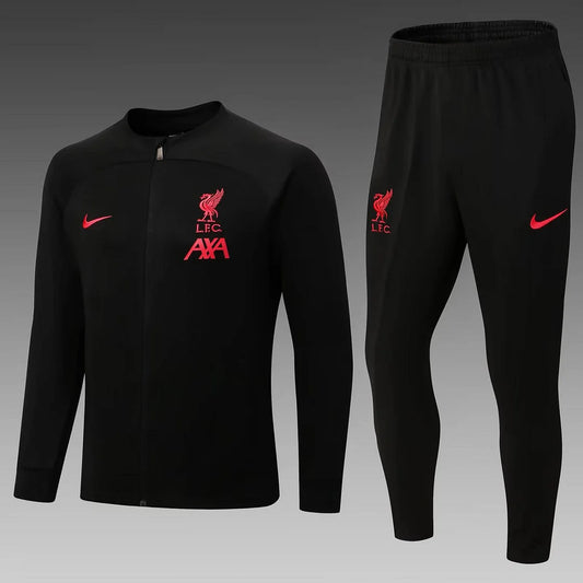 Liverpool Full-Zip Tracksuit Black