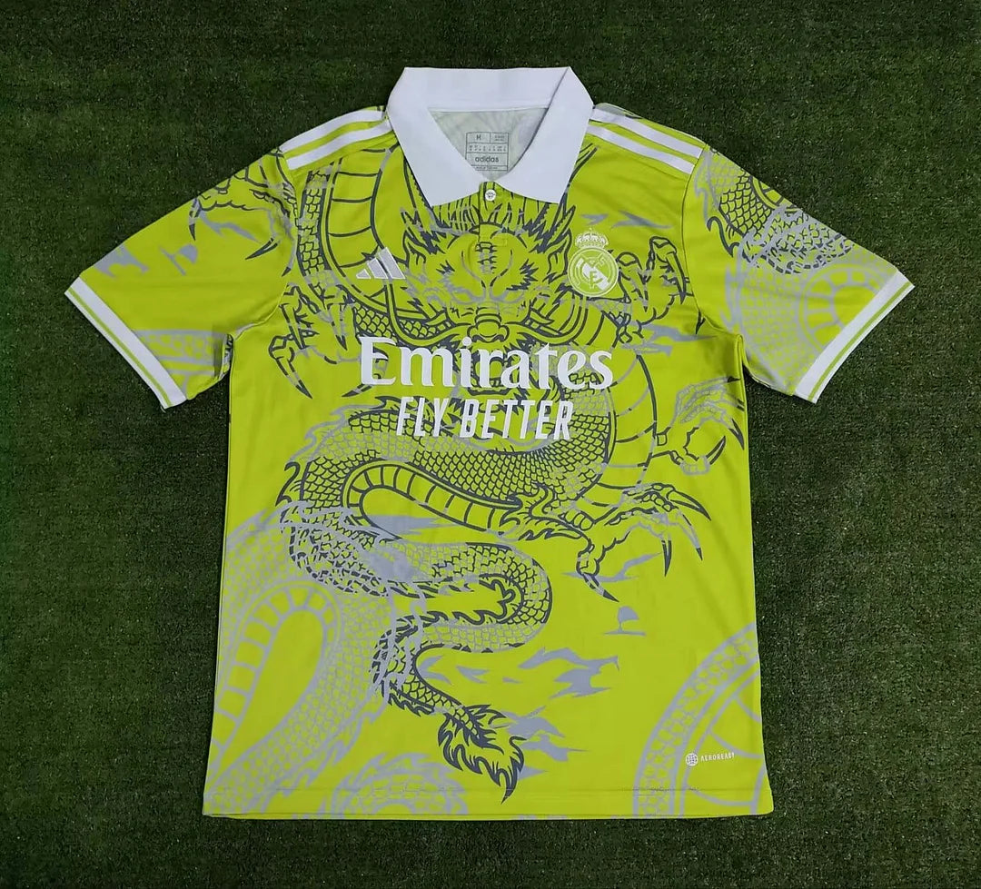Real Madrid 23/24 Fluorscent Chinese Dragon Kit Yellow